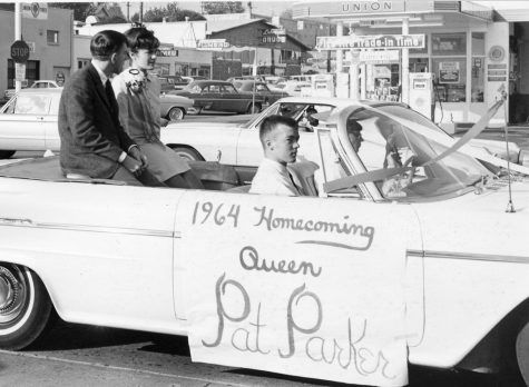 The 1964 homecoming queen in downtown LO on the corner of Second St. and A Ave.